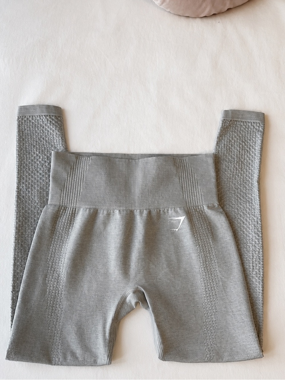 Gymshark Gray Seamless High Waist Textured Leggings Small